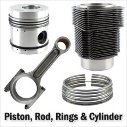 Piston, Rod, Rings & Cylinder