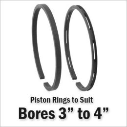 Piston Rings - 3" to 4"