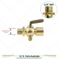 Brass Inline Fuel Tap 1/4" BSP Female to 1/4" BSP Male