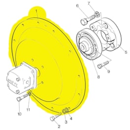 Lister Petter Hydraulic Flywheel Adaptor 2P3000 202-35294
