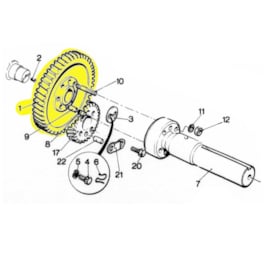 Lister HA, HB, HR Camshaft Gear Wheel (2 & 3 Cylinder) 352-12770