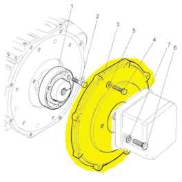 Lister Petter Flywheel End Hydraulic Pump Adaptor 750-10721