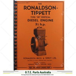 Ronaldson Tippett "CR" 3.5 H.P. Diesel Instruction Manual & Parts List
