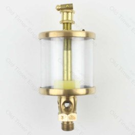 Brass Drip Feed Oiler/Lubricator 1/4 BSP x 100 ML