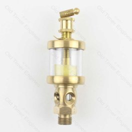 Brass Drip Feed Oiler/Lubricator 1/4 BSP x 20 ML