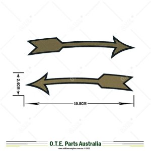 Lister Decals 4” Rotation Direction Arrows (Pair)