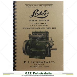 Lister JP2, JP3, JP4 Instruction Manual & Parts List