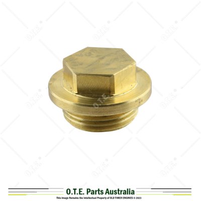 Lister CS Brass Drain Plug for Crankcase 003-00140