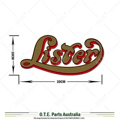 Lister Fuel Tank Decal 8-Inch