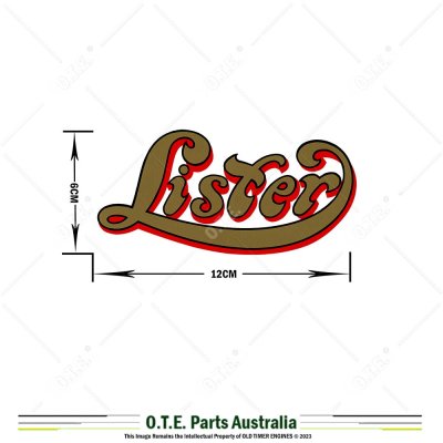 Lister Fuel Tank Decal 5-Inch