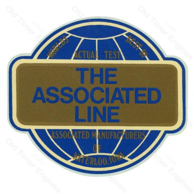 The Associated Line Stationary Engine Decal