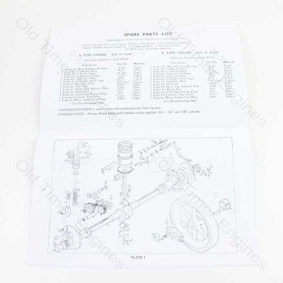 Lister A & AK, B & BK Instruction Manual & Parts List (Reprint)