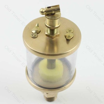 Brass Drip Feed Oiler/Lubricator 3/8 BSP x 100 ML