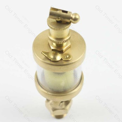 Brass Drip Feed Oiler/Lubricator 1/4 BSP x 20 ML
