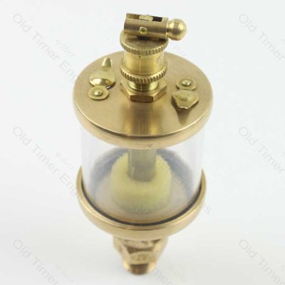 Brass Drip Feed Oiler/Lubricator 1/4 BSP x 50 ML