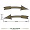Lister Decals 6” Rotation Direction Arrows (Pair)