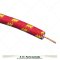 7mm Cotton Braided HT Ignition Lead - Red/Yellow